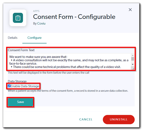 Consent Form - Configurable App 2-1