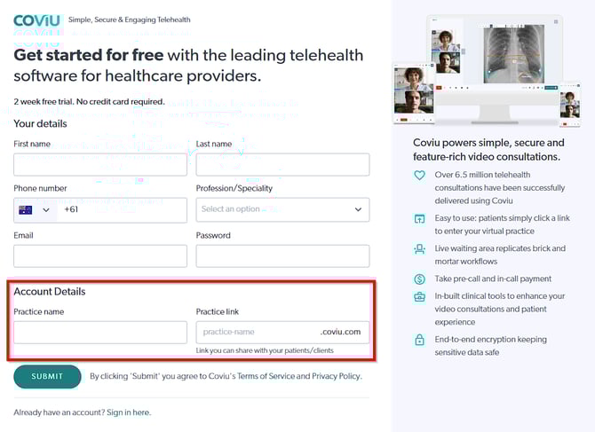 How to Choose or Change Your Coviu Account Name