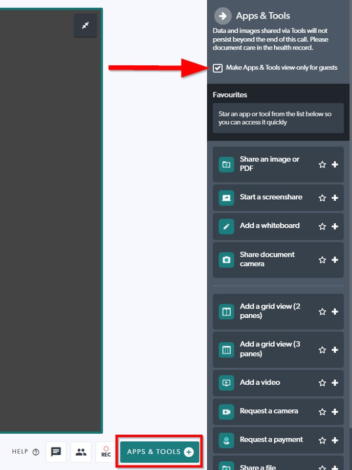 How to Lock the Apps & Tools + Menu