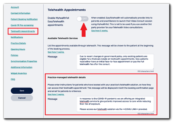 How to Use the Coviu and myhealth1st Integration 2