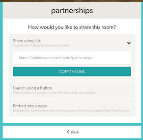 Room sharing link