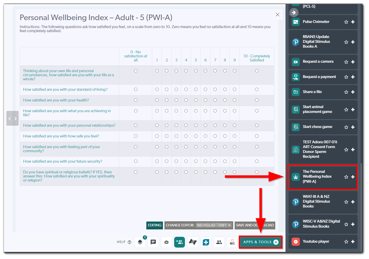 How to Install and Use The Personal Wellbeing Index (PWIA) App