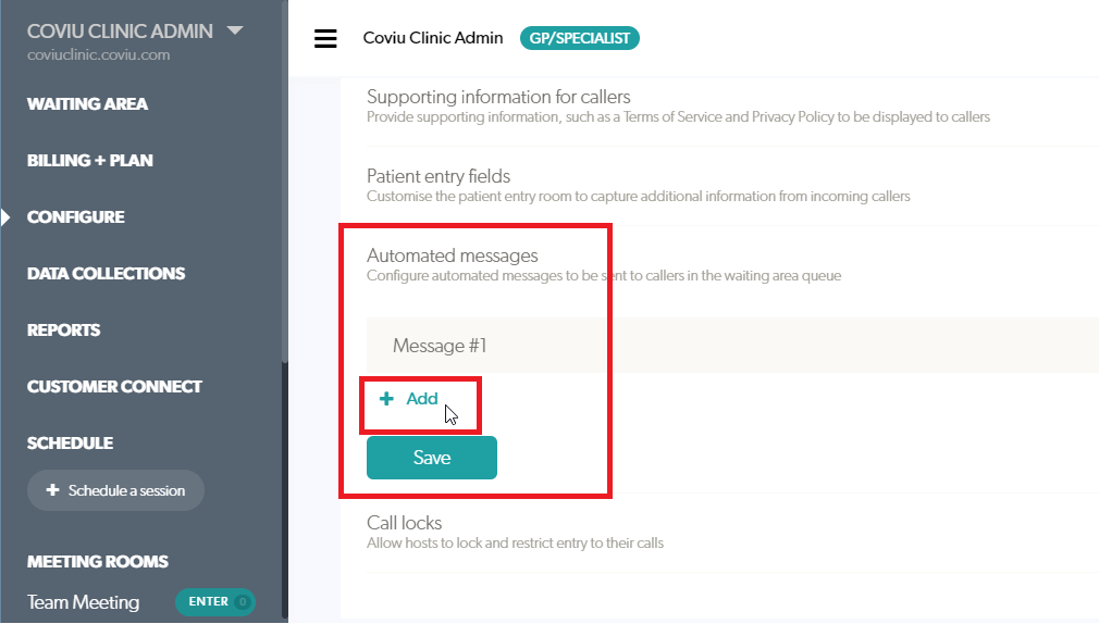 Automated message addition